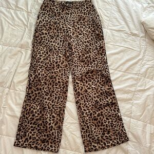 Zara Basics Leopard Trousers. Size Medium. EUC.